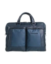 Piquadro Man Handbag Navy Size - Cow Leather, Nylon, Polyester, Eva (ethylene - Vinyl - Acetate), Me In Navy