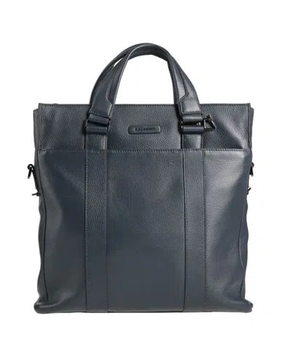 Piquadro Man Handbag Navy Size - Leather