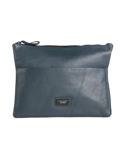 Piquadro Man Handbag Navy Size - Leather