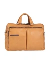 Piquadro Man Handbag Tan Size - Cow Leather, Eva (ethylene - Vinyl - Acetate), Nylon, Synthetic Fibe