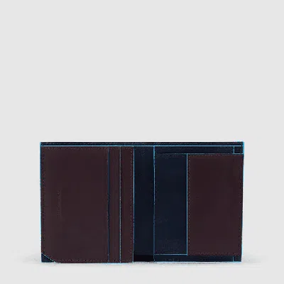 Piquadro Man Vertical Wallet Man Man  Pu5964b2r-blu2 Blue In Multi