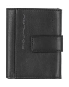 Piquadro Man Wallet Black Size - Cow Leather