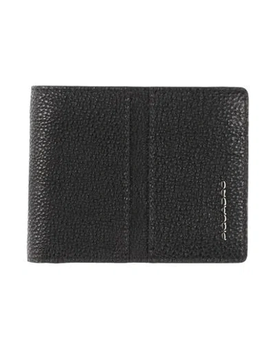 Piquadro Man Wallet Black Size - Cow Leather