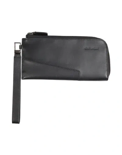 Piquadro Man Wallet Black Size - Cow Leather