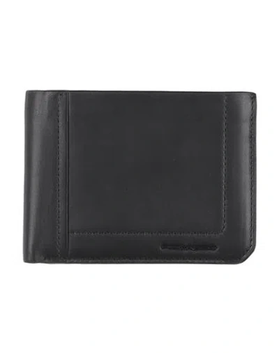Piquadro Man Wallet Black Size - Cow Leather