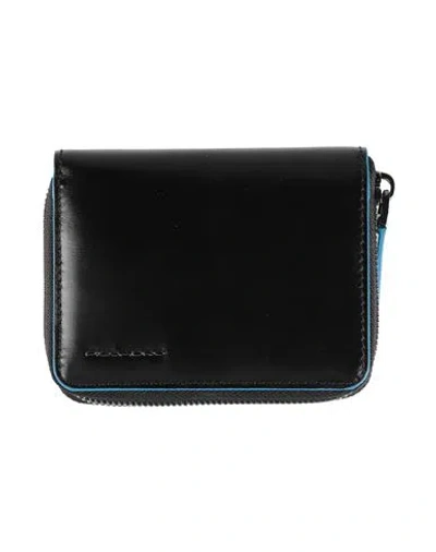 Piquadro Man Wallet Black Size - Cow Leather