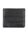 Piquadro Man Wallet Black Size - Cow Leather In Black