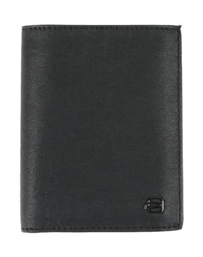 Piquadro Man Wallet Black Size - Cow Leather