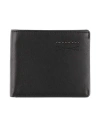Piquadro Man Wallet Black Size - Cow Leather, Metal