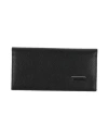 Piquadro Man Wallet Black Size - Leather, Metal