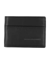 Piquadro Man Wallet Black Size - Soft Leather In Black