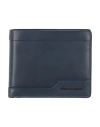 Piquadro Man Wallet Blue Size - Leather