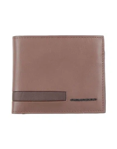 Piquadro Man Wallet Brown Size - Leather