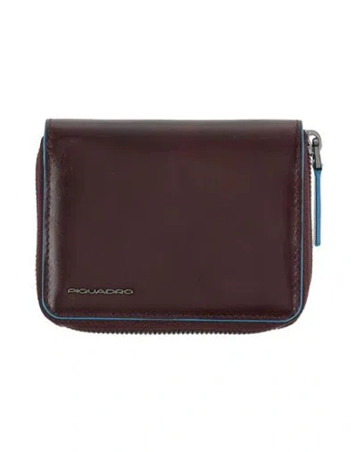 Piquadro Man Wallet Chocolate Brown Size - Cow Leather