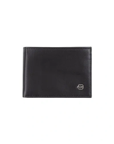 Piquadro Man Wallet Dark Brown Size - Bovine Leather In Brown