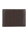Piquadro Man Wallet Dark Brown Size - Cow Leather