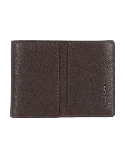 Piquadro Man Wallet Dark Brown Size - Cow Leather