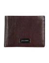 Piquadro Man Wallet Dark Brown Size - Cow Leather In Brown