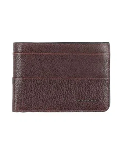 Piquadro Man Wallet Dark Brown Size - Leather