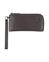 Piquadro Man Wallet Dark Brown Size - Soft Leather In Brown