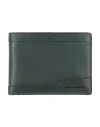 Piquadro Man Wallet Dark Green Size - Leather