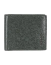 Piquadro Man Wallet Dark Green Size - Leather