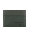 Piquadro Man Wallet Dark Green Size - Soft Leather