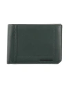 Piquadro Man Wallet Green Size - Cow Leather