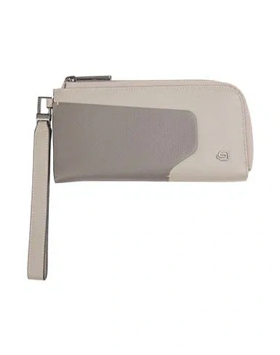 Piquadro Man Wallet Grey Size - Leather