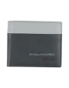 Piquadro Man Wallet Lead Size - Cow Leather In Gray