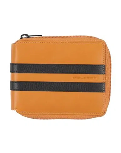 Piquadro Man Wallet Marigold Size - Cow Leather