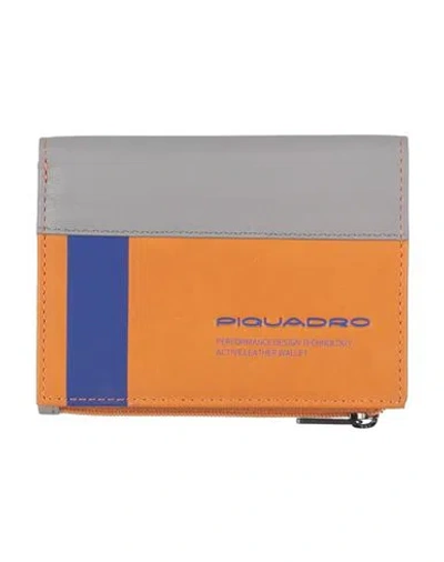 Piquadro Man Wallet Marigold Size - Leather