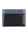 Piquadro Man Wallet Midnight Blue Size - Cow Leather