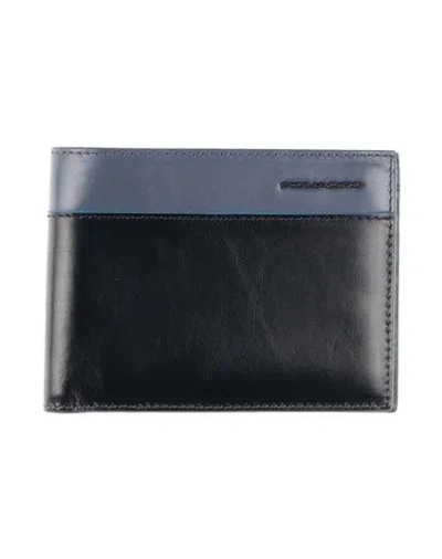 Piquadro Man Wallet Midnight Blue Size - Cow Leather