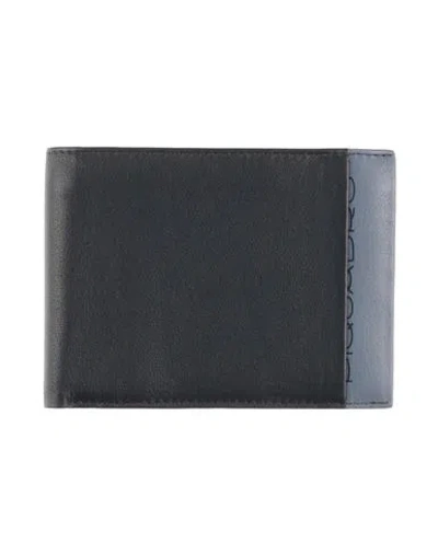 Piquadro Man Wallet Midnight Blue Size - Cow Leather