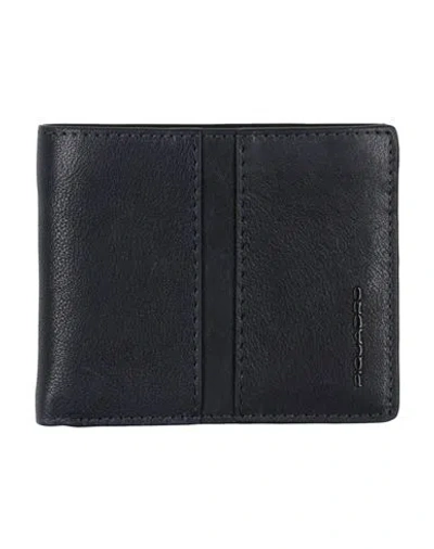 Piquadro Man Wallet Midnight Blue Size - Cow Leather