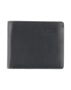 Piquadro Man Wallet Midnight Blue Size - Cow Leather, Metal