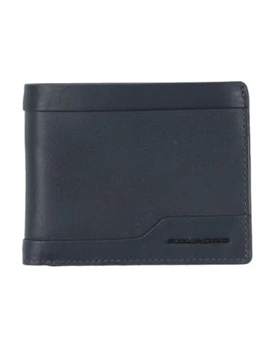 PIQUADRO PIQUADRO MAN WALLET MIDNIGHT BLUE SIZE - LEATHER