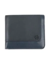 Piquadro Man Wallet Midnight Blue Size - Leather In Blue