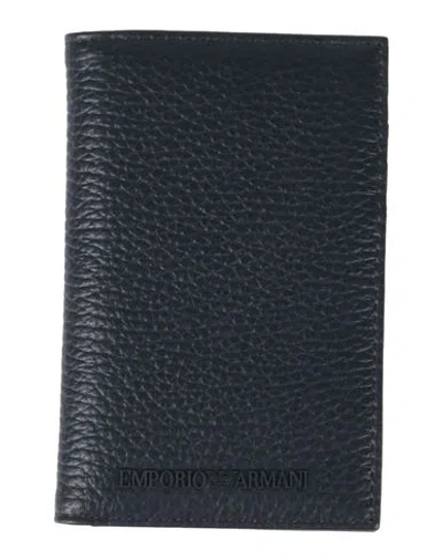 Piquadro Man Wallet Midnight Blue Size - Leather