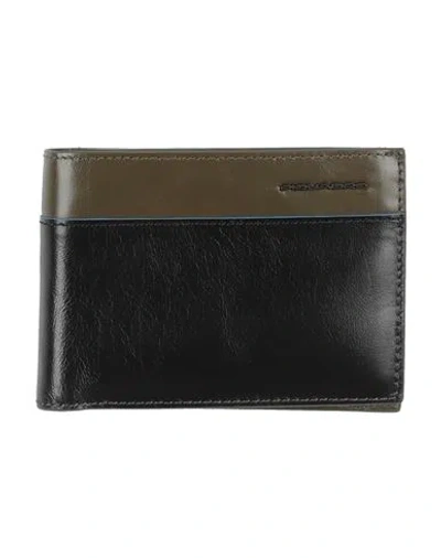 Piquadro Man Wallet Military Green Size - Cow Leather