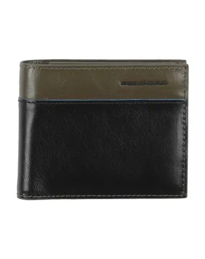 Piquadro Man Wallet Military Green Size - Cow Leather