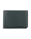 Piquadro Man Wallet Military Green Size - Cow Leather