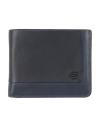 Piquadro Man Wallet Navy Size - Cow Leather