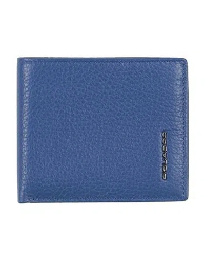 Piquadro Man Wallet Navy Size - Soft Leather