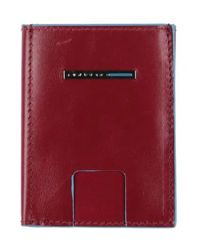 Piquadro Man Wallet Red Size - Bovine Leather