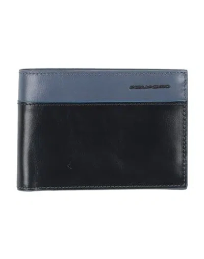 Piquadro Man Wallet Slate Blue Size - Cow Leather
