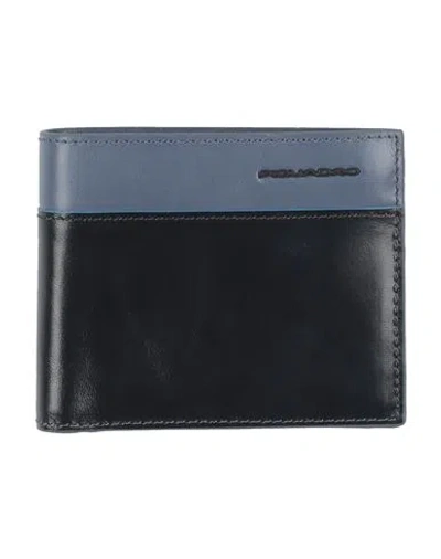 Piquadro Man Wallet Slate Blue Size - Cow Leather