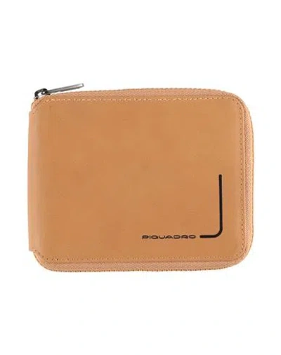 Piquadro Man Wallet Tan Size - Cow Leather In Brown