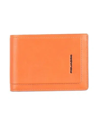 Piquadro Man Wallet Tan Size - Cow Leather In Orange